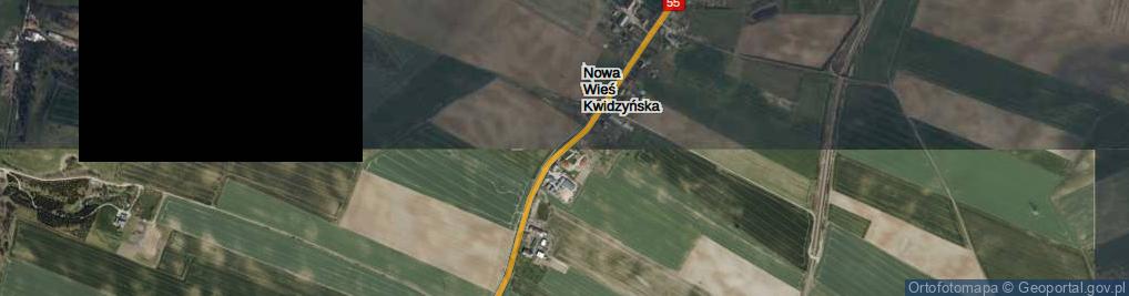 Zdjęcie satelitarne Nowa Wieś Kwidzyńska ul.